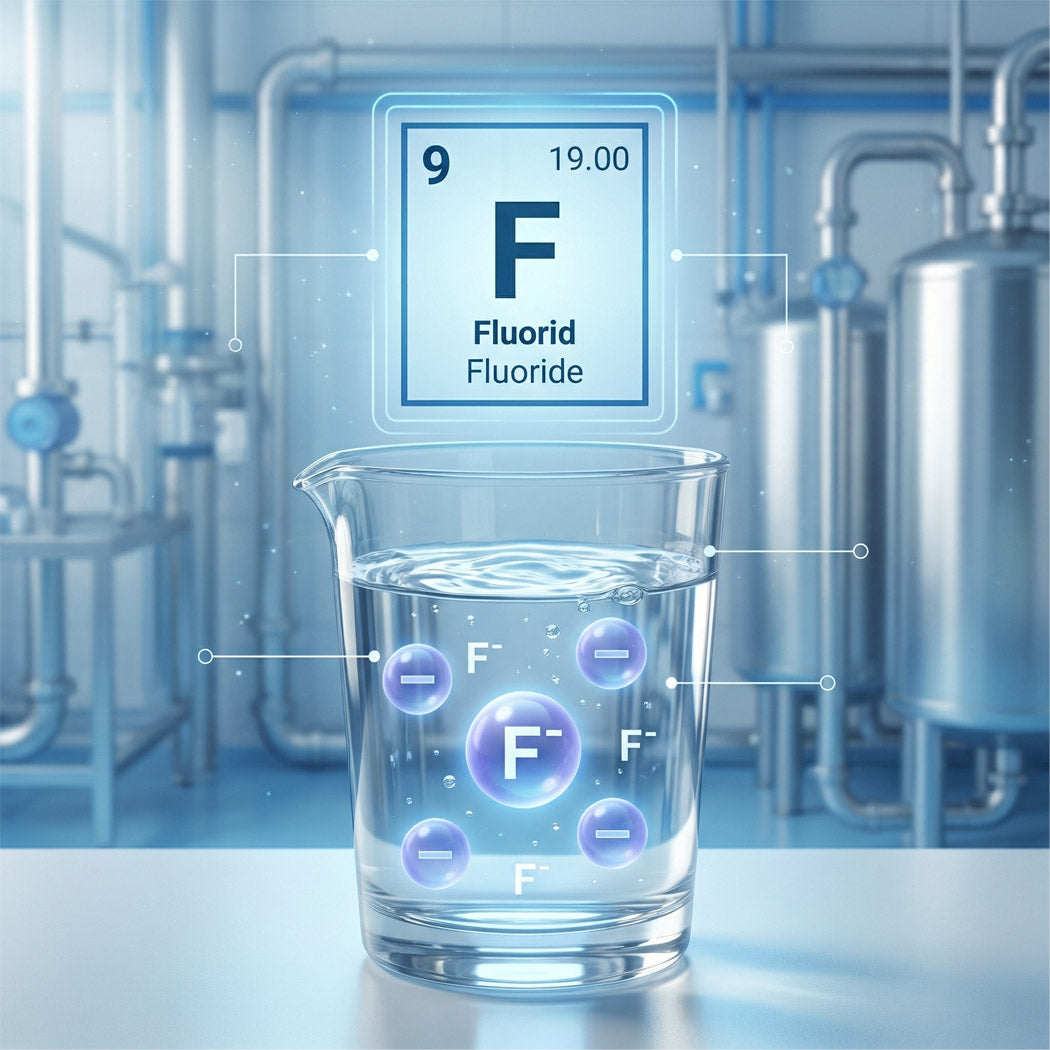 Fluorid i vatten, rör i bakgrunden