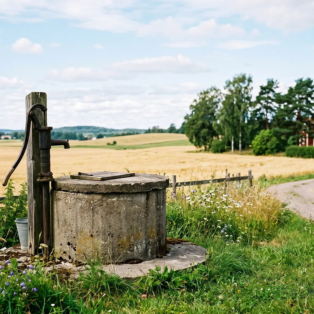 Brunn på svensk landsbygd