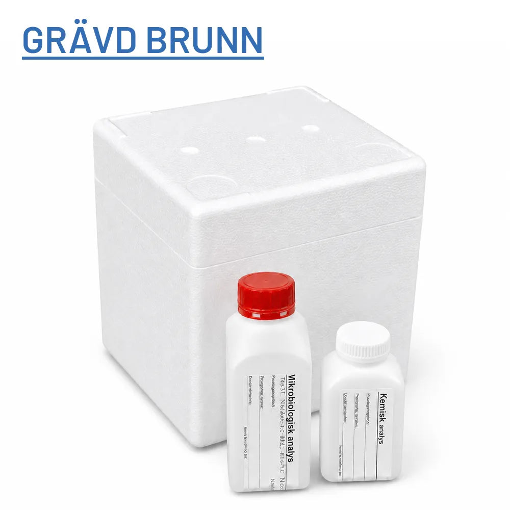 Vattenanalys grävd brunn – Trygghetspaket