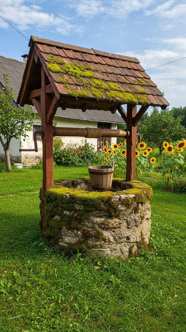 Brunn i lantlig miljö