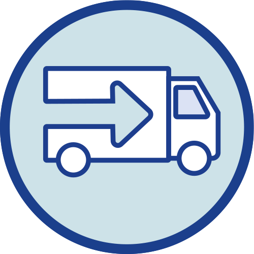 Illustration - Lastbil som levererar