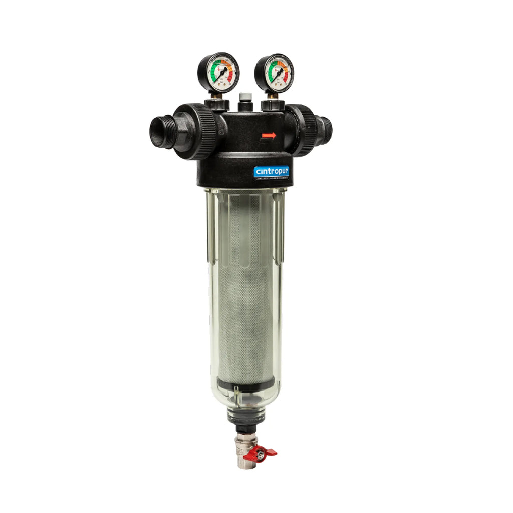 Cintropur NW 340 – förfilter 1¼″ med manometrar