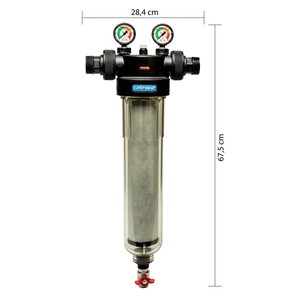 Cintropur NW 400 – förfilter 1½″ med manometrar