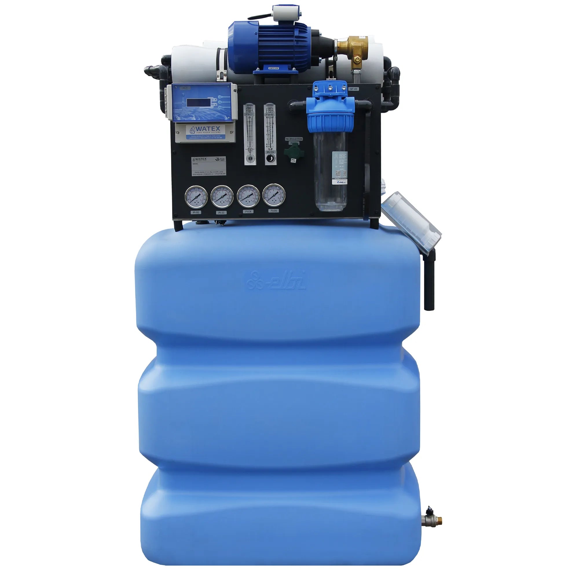 WRO200 PLUS Omvänd osmos - med vattentank (500 L)